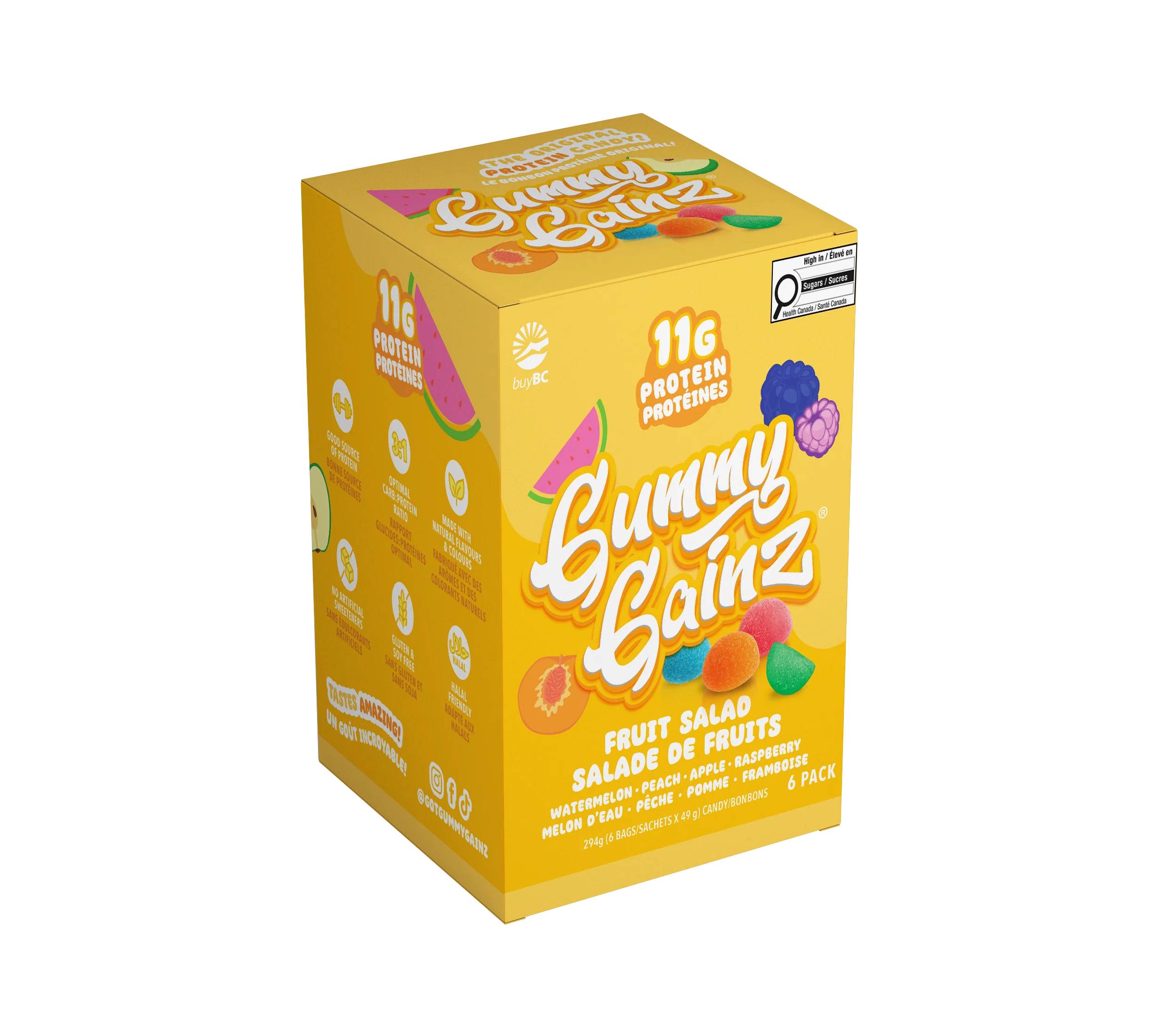 Gummy Gainz Protein Candy Fruit Salad (Box of 6)