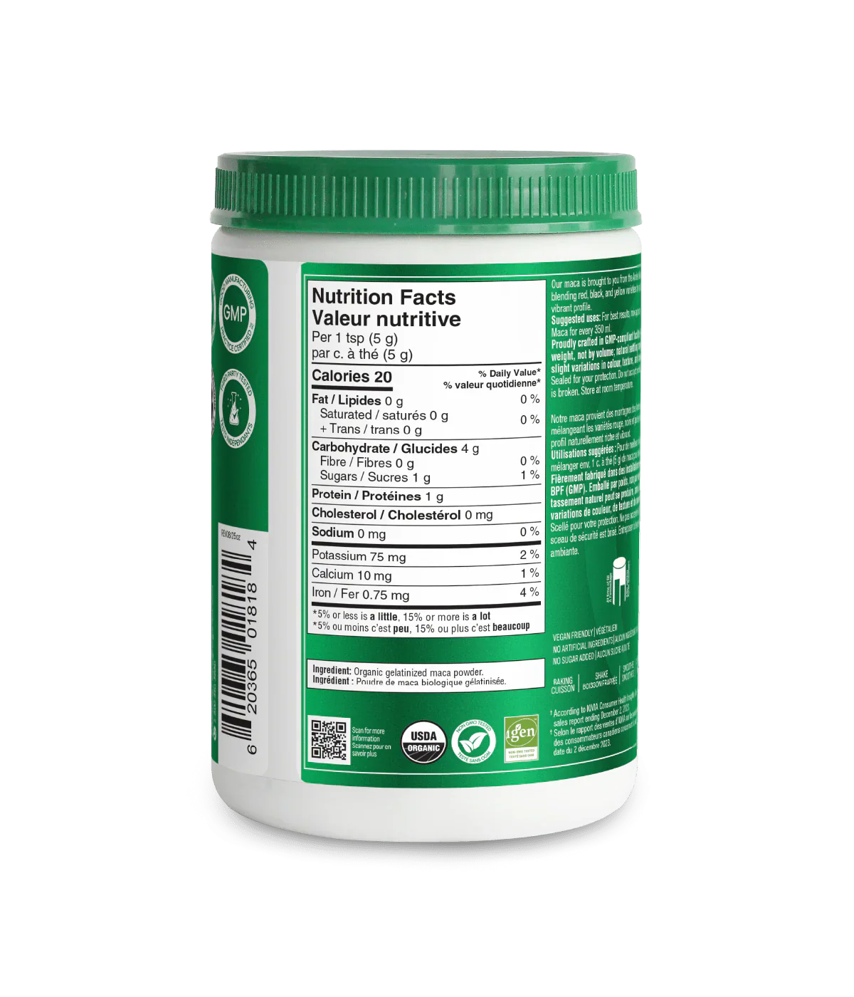 Organika Maca Powder 400g - Image 2
