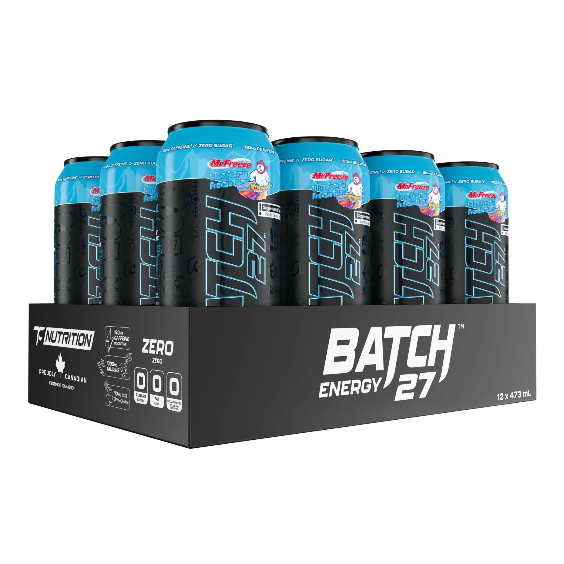 TC Batch 27 Energy Drinks (Case of 12 x 473mL) - Blue Freezie