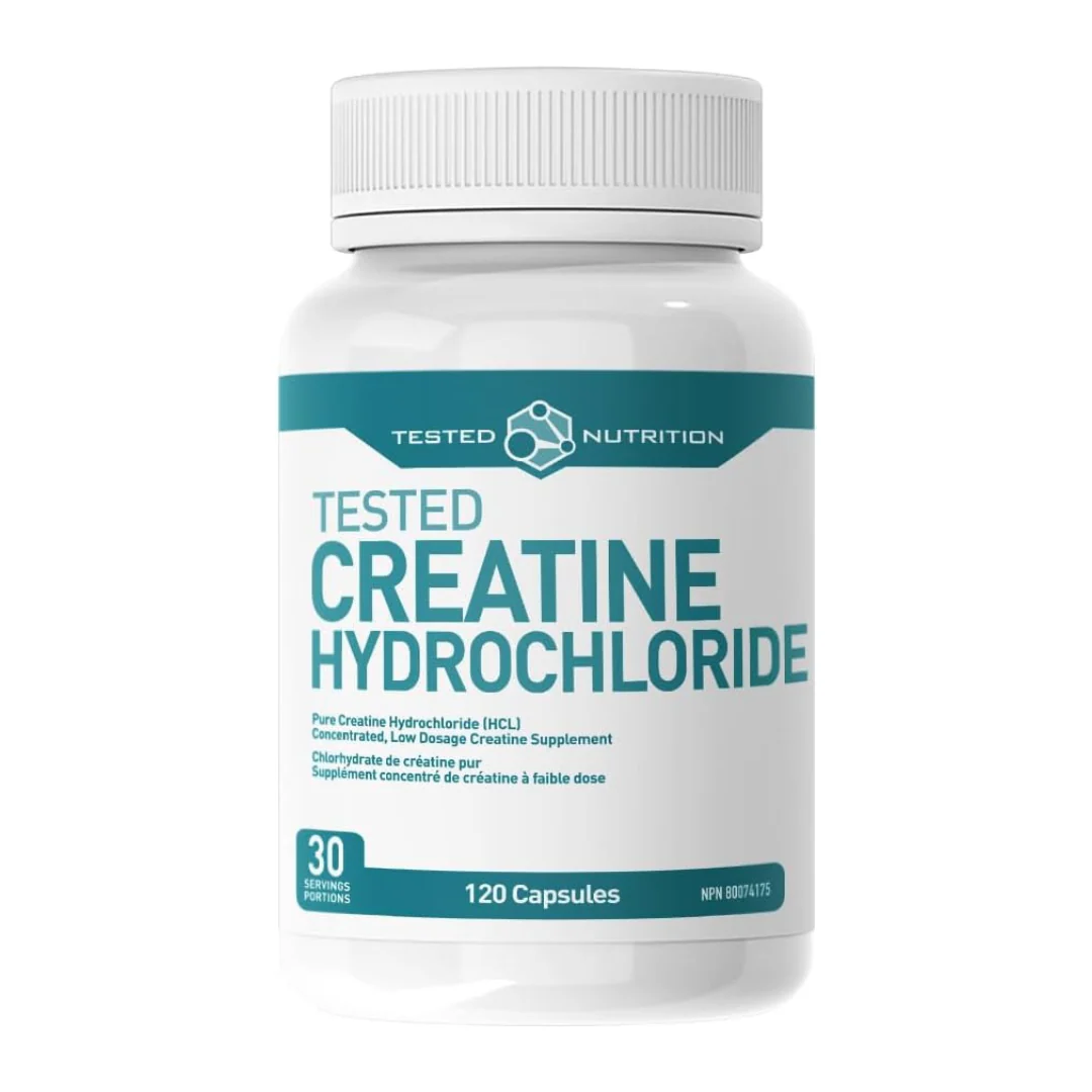 Tested Nutrition Creatine HCL 120 Capsules 750mg per Capsule